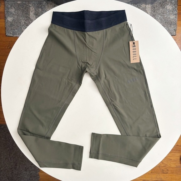 Nobull Men’s 27” Compression Tight Army Green Size Medium New - Picture 3 of 11
